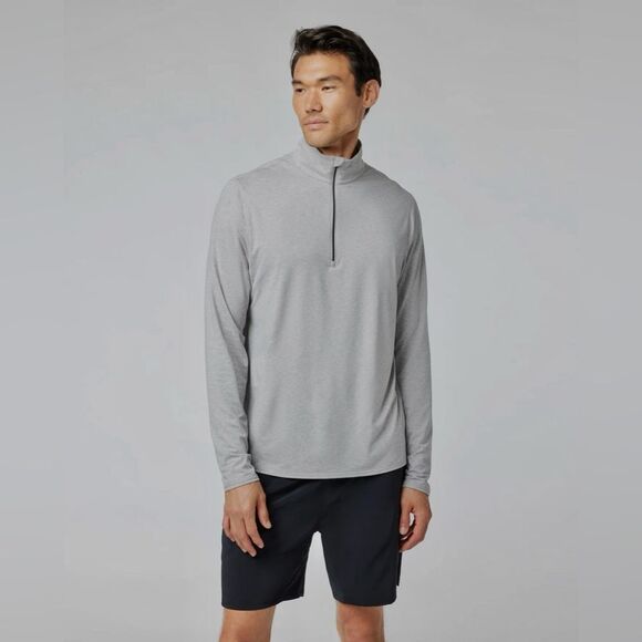 Vuori Ease Performance Half Zip 2.0 Performance Pullover Light Heather Grey XL - Picture 1 of 16